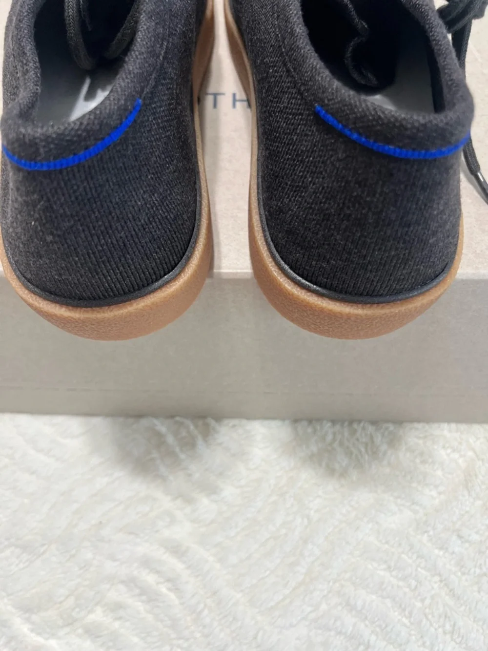 Rothy’s The Monty Lace Up Vintage Brown Men’s 12.5 Wool Knit Sneakers NIB